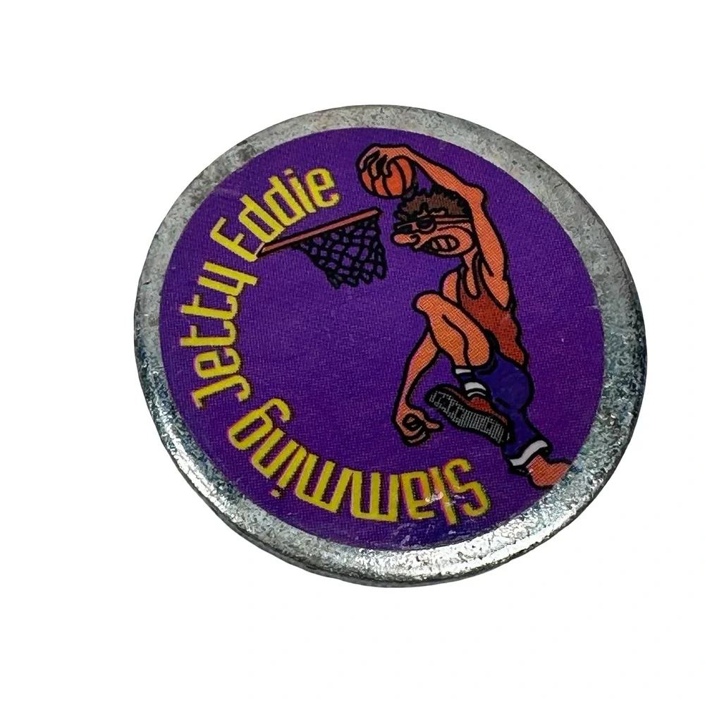 Vintage Jetty Eddie Metal Slammer Pogs Lot of‎ 8 90s Retro Sports Games Slams